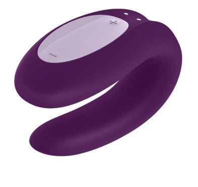 Wibrator dla par - Satisfyer Double Joy Violet